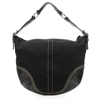 Coach 2158 Black Signature Soho Shoulder Bag