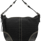 Coach 2158 Black Signature Soho Shoulder Bag