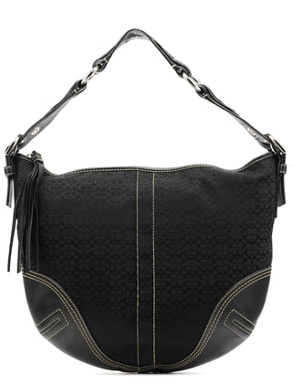 Coach 2158 Black Signature Soho Shoulder Bag
