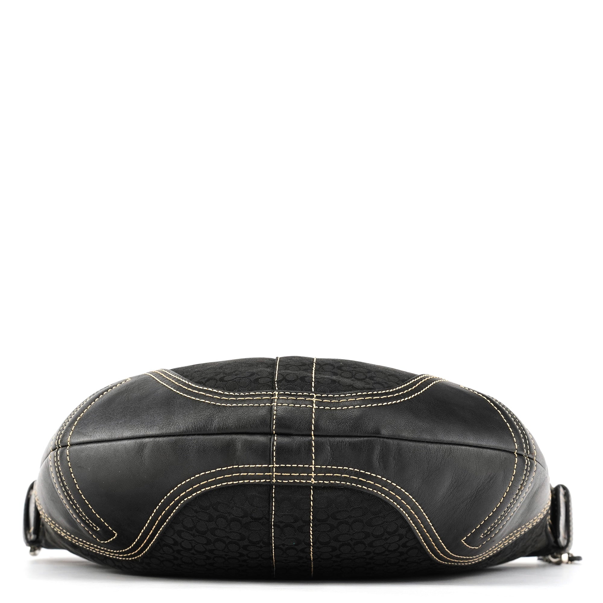 Coach 2158 Sac porté épaule Soho en toile Signature noire