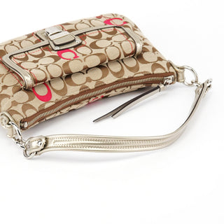 Coach 21623 Beige Silver Soho 2-Way Bag