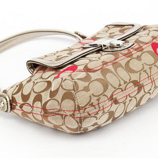 Coach 21623 Beige Silver Soho 2-Way Bag