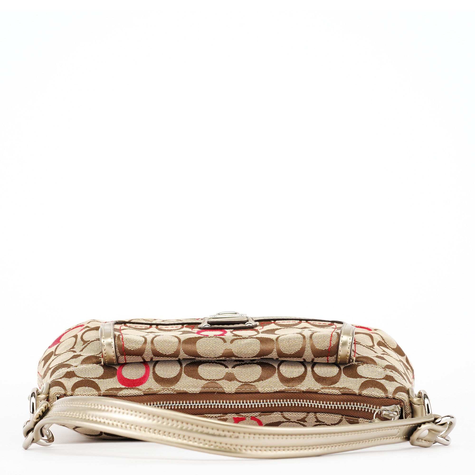 Coach 21623 Beige Silver Soho 2-Way Bag
