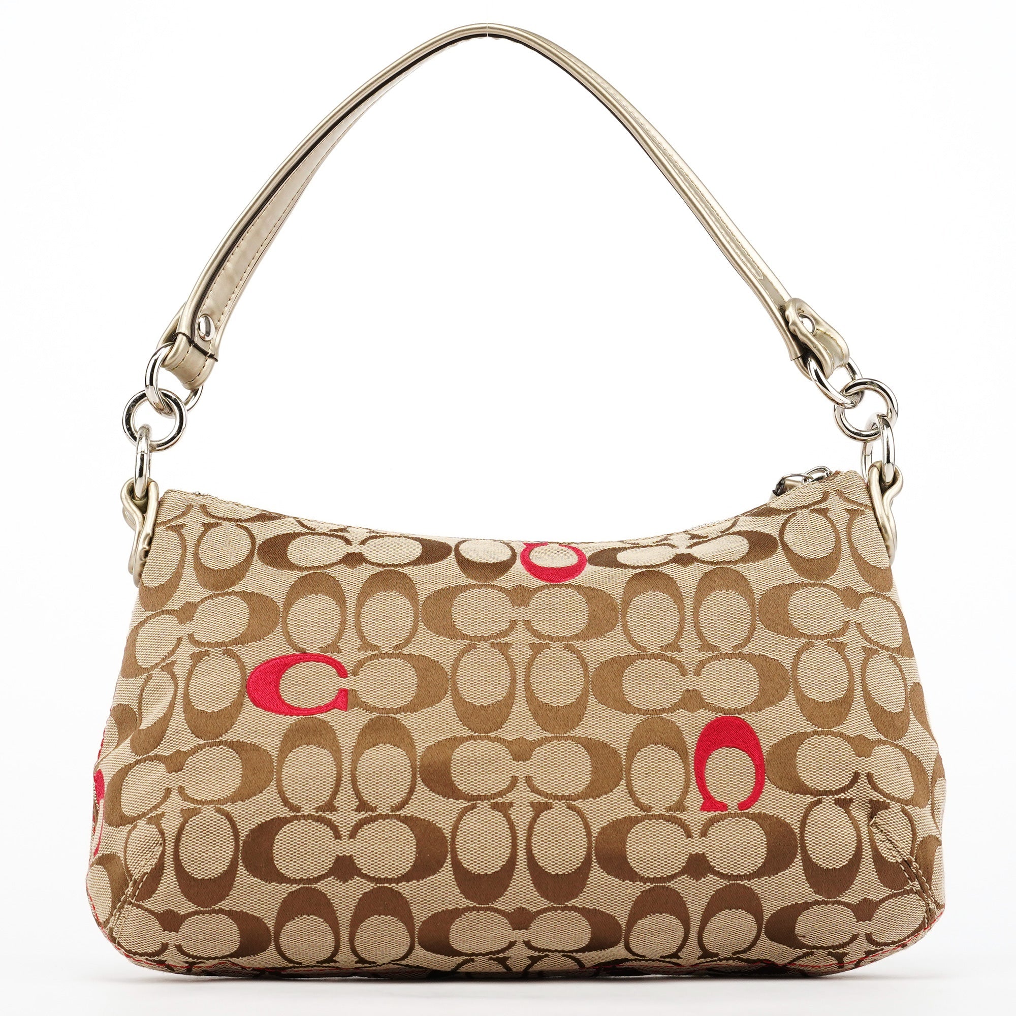 Coach 21623 Beige Silver Soho 2-Way Bag