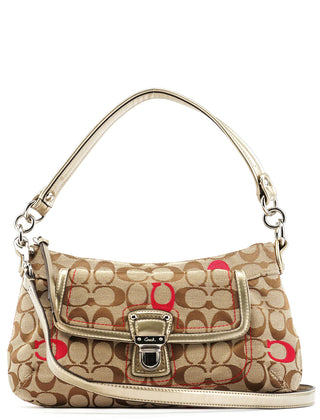 Coach 21623 Beige Silver Soho 2-Way Bag