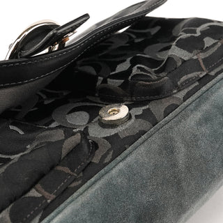 Coach 2175 Black Grey Signature Soho Shoulder Bag