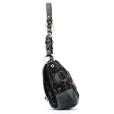 Coach 2175 Black Grey Signature Soho Shoulder Bag