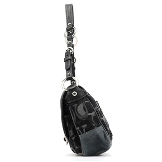 Coach 2175 Black Grey Signature Soho Shoulder Bag