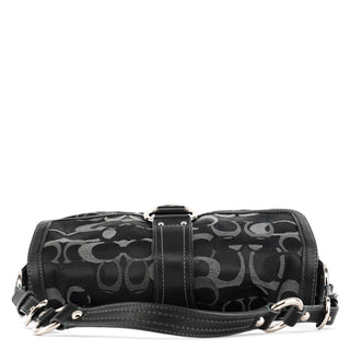 Coach 2175 Black Grey Signature Soho Shoulder Bag