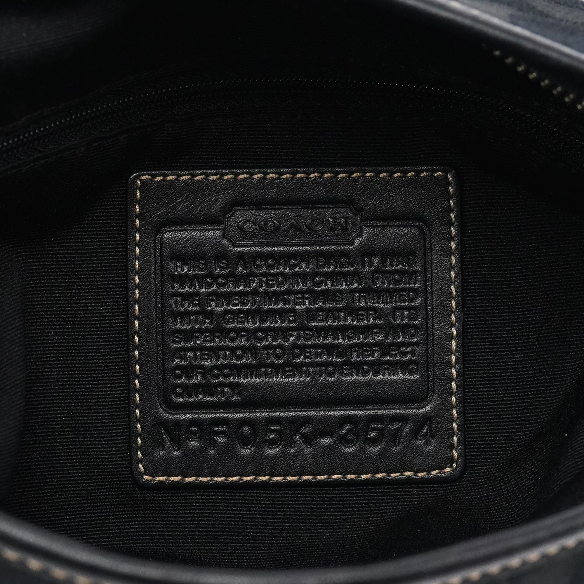 Coach 3574 Black Signature Soho 2-Way Bag