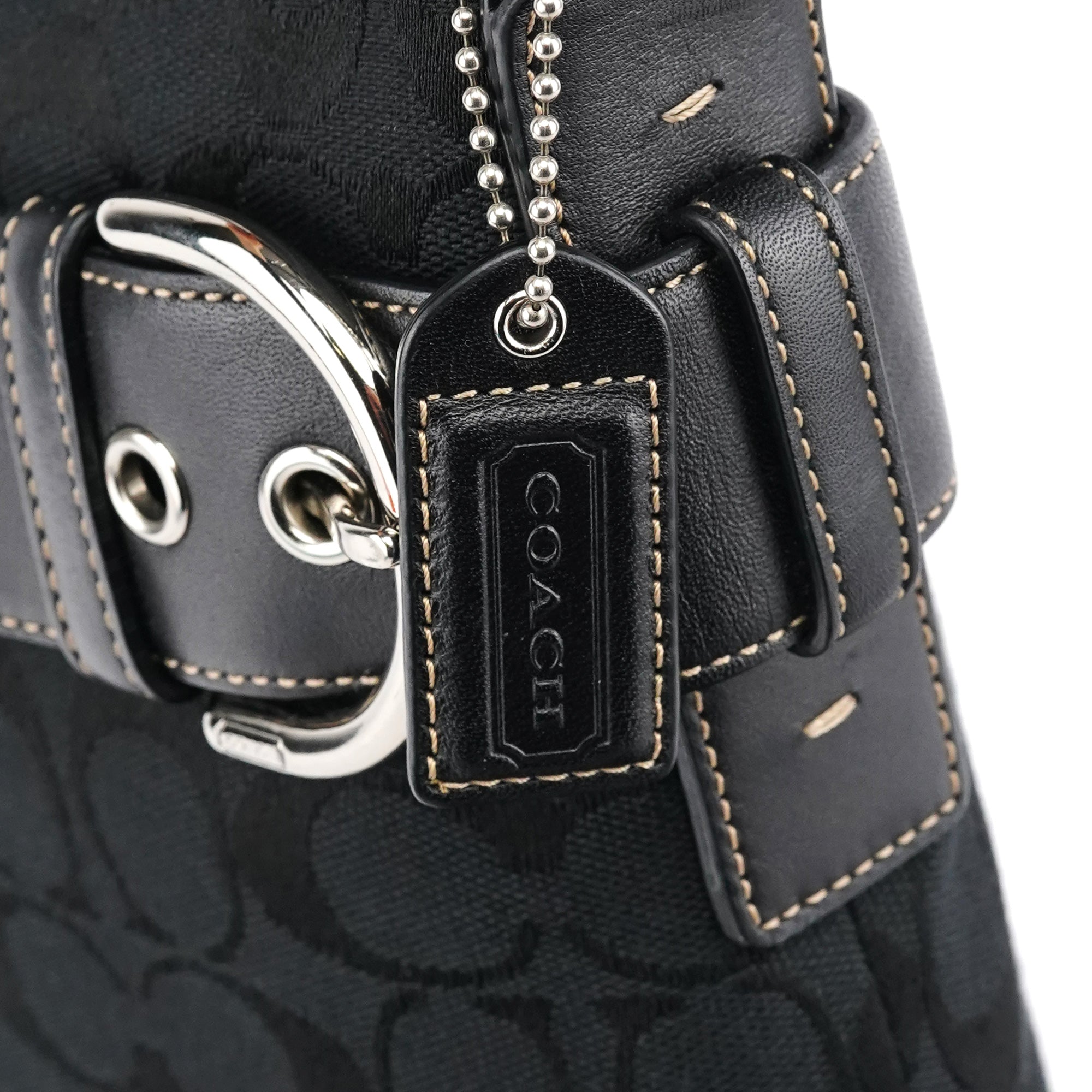Coach 3574 Black Signature Soho 2-Way Bag