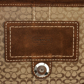 Coach 3628 Beige Brown Soho Shoulder Bag