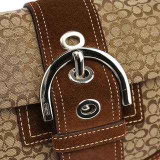 Coach 3628 Beige Brown Soho Shoulder Bag