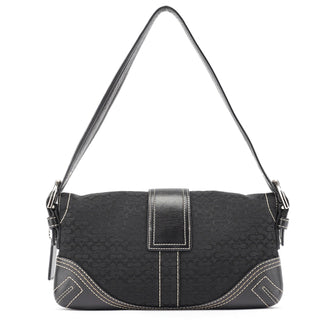 Coach 3628 Black Leather Soho Shoulder Bag