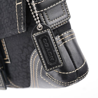 Coach 3628 Black Leather Soho Shoulder Bag