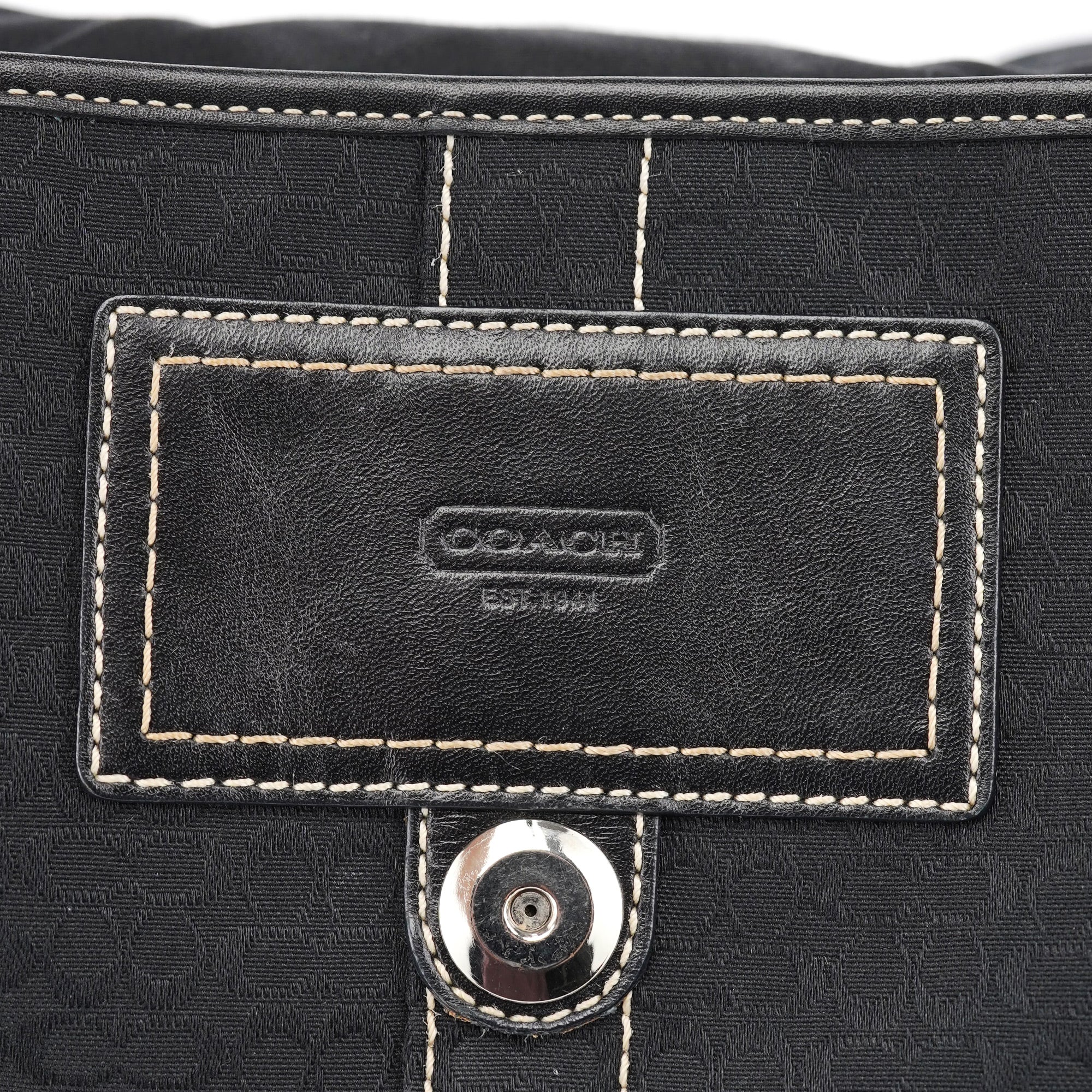 Coach 3628 Sac porté épaule Soho en cuir noir