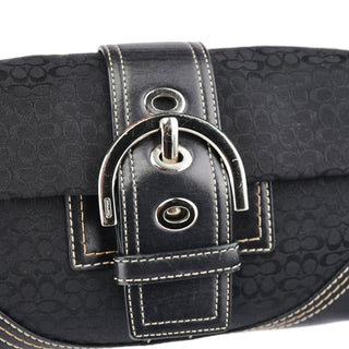 Coach 3628 Black Leather Soho Shoulder Bag