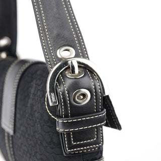 Coach 3628 Black Leather Soho Shoulder Bag
