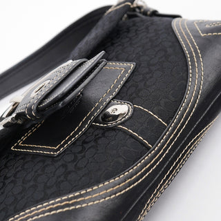 Coach 3628 Black Leather Soho Shoulder Bag