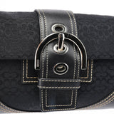 Coach 3628 Soho Schultertasche aus schwarzem Leder