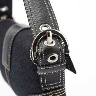 Coach 3628 Black Leather Soho Shoulder Bag