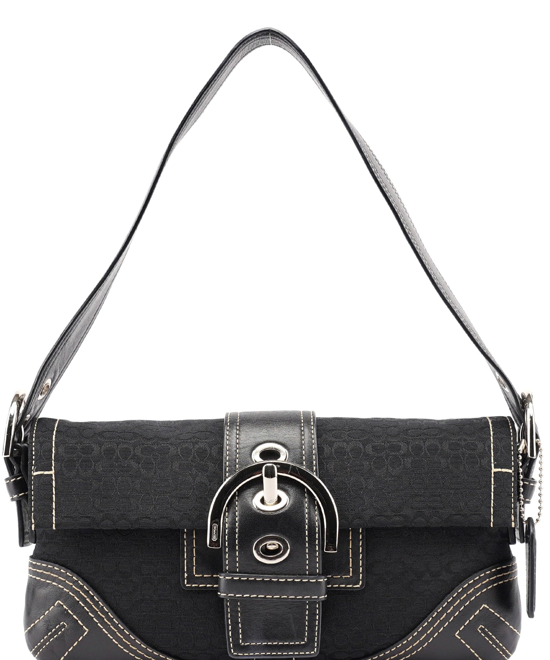 Coach 3628 Black Leather Soho Shoulder Bag