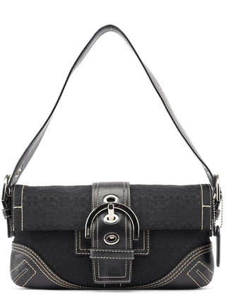 Coach 3628 Black Leather Soho Shoulder Bag