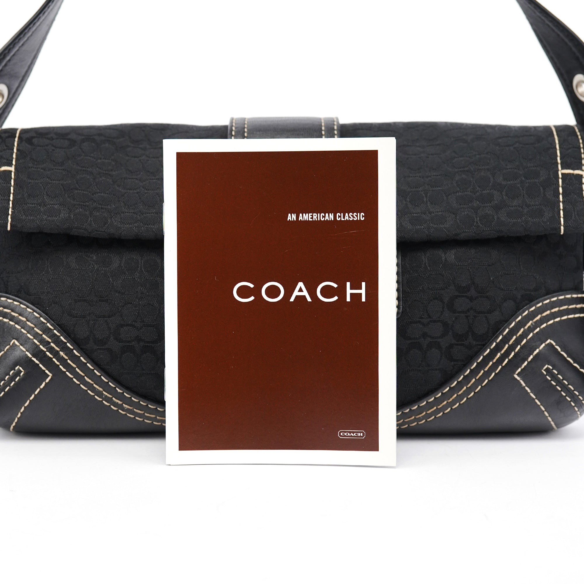 Coach 3628 Soho Schultertasche aus schwarzem Leder