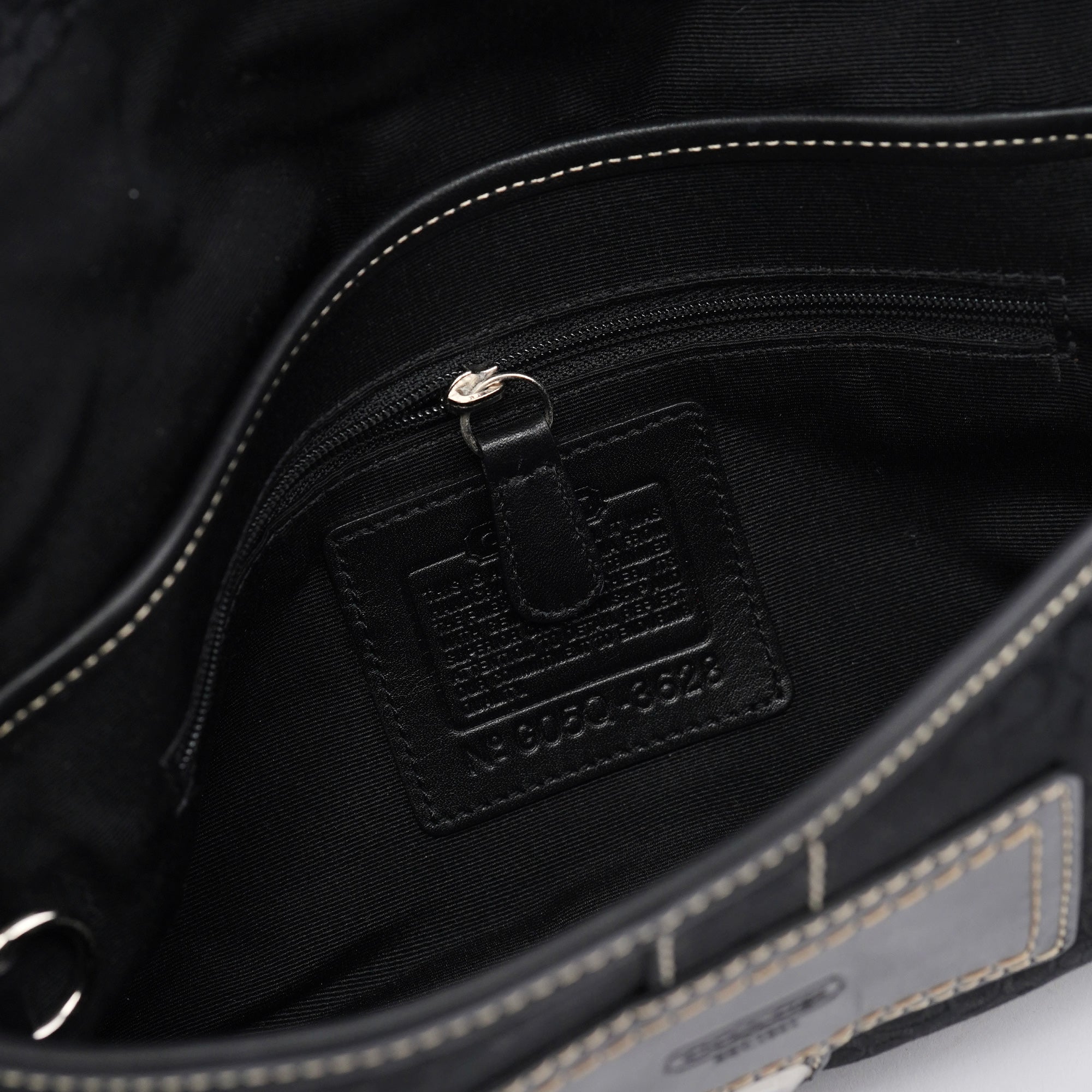 Coach 3628 Soho Schultertasche aus schwarzem Leder