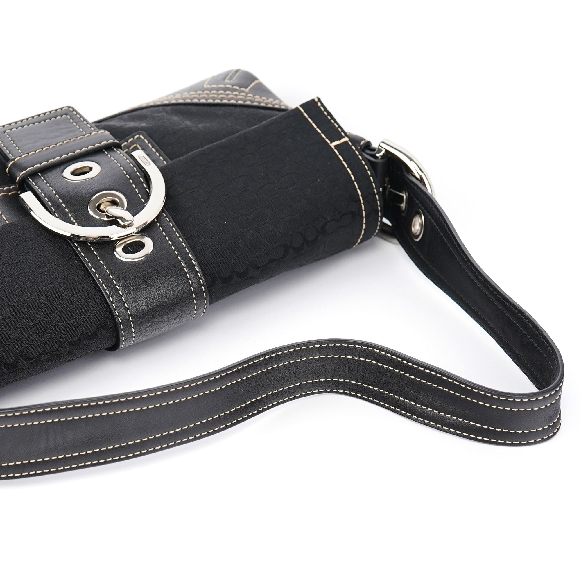 Coach 3628 Soho Schultertasche aus schwarzem Leder