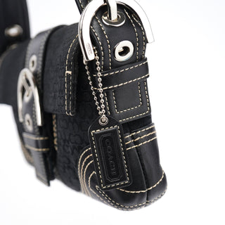 Coach 3628 Black Leather Soho Shoulder Bag