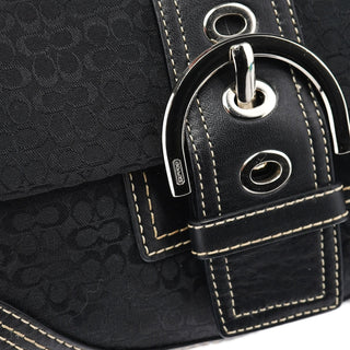 Coach 3628 Black Leather Soho Shoulder Bag