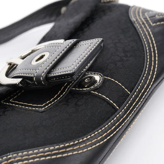 Coach 3628 Black Leather Soho Shoulder Bag