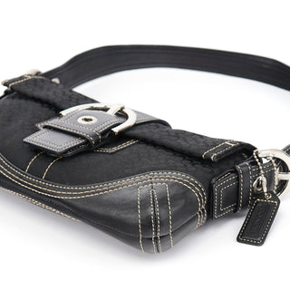 Coach 3628 Black Leather Soho Shoulder Bag