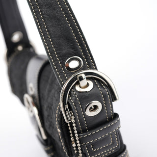 Coach 3628 Black Leather Soho Shoulder Bag