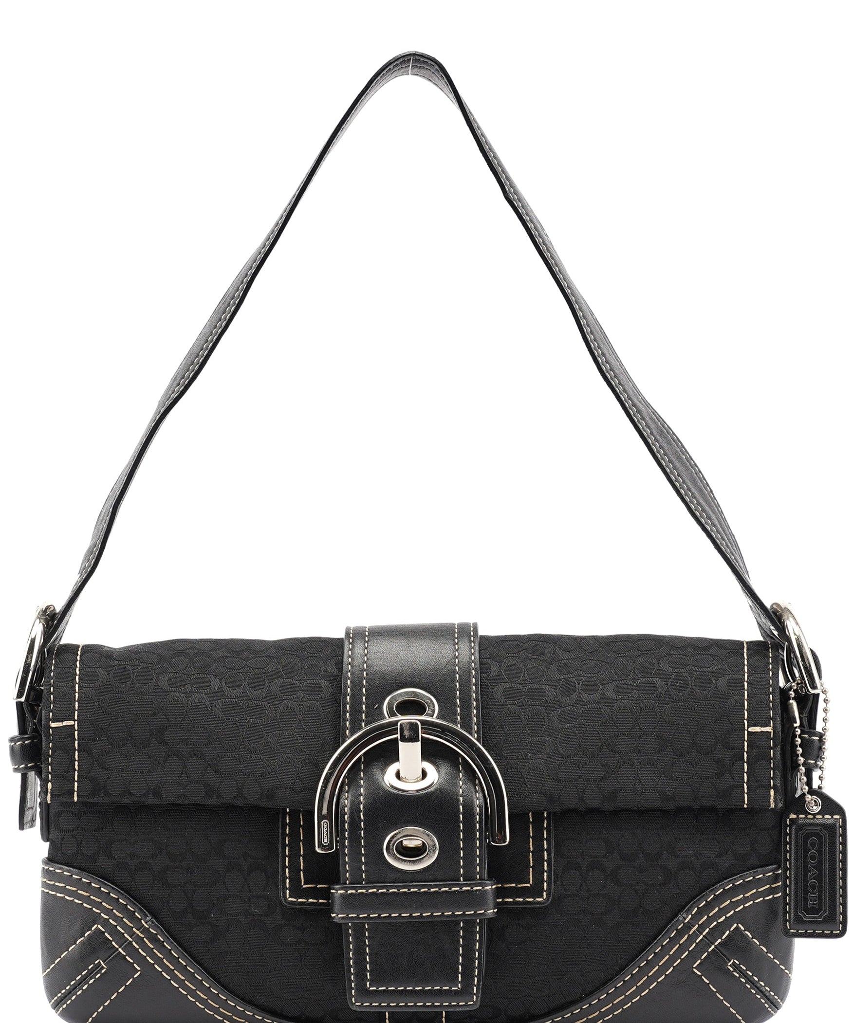 Coach 3628 Black Leather Soho Shoulder Bag