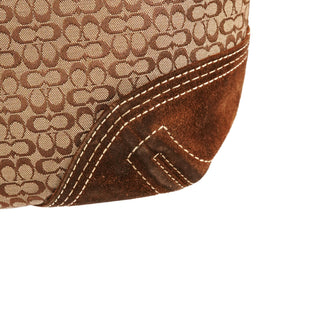Coach 3646 Beige Brown Signature Soho Tote Bag