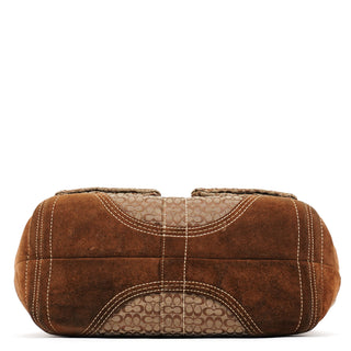 Coach 3646 Beige Brown Signature Soho Tote Bag