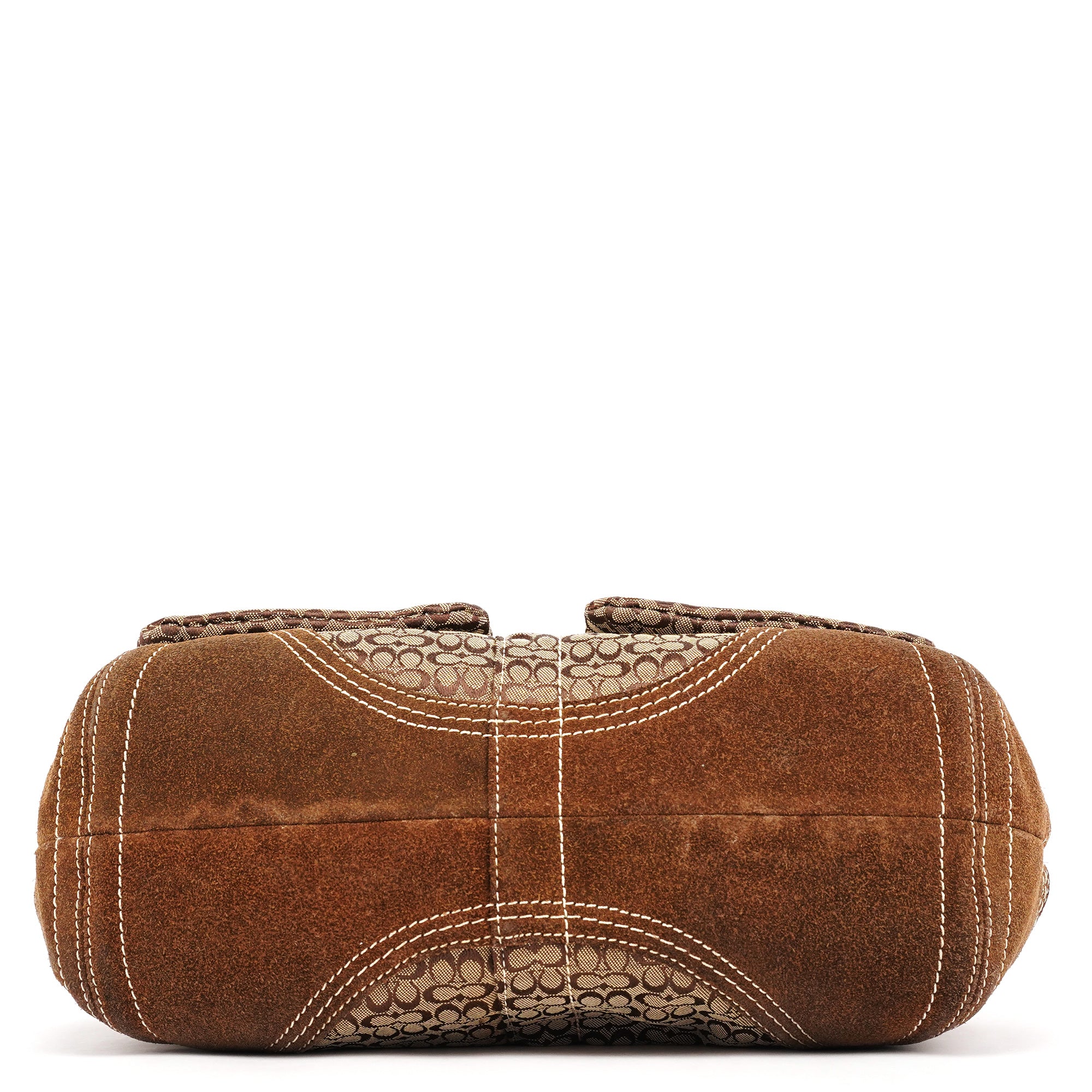 Coach 3646 Beige Brown Signature Soho Tote Bag