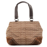 Coach 3646 Beige Brown Signature Soho Tote Bag