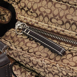 Coach 3646 Beige Brown Signature Soho Tote Bag