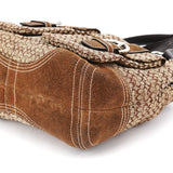 Coach 3646 Beige Brown Signature Soho Tote Bag