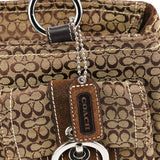 Coach 3646 Beige Brown Signature Soho Tote Bag