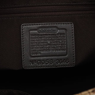 Coach 3646 Beige Brown Suede Soho Tote Bag