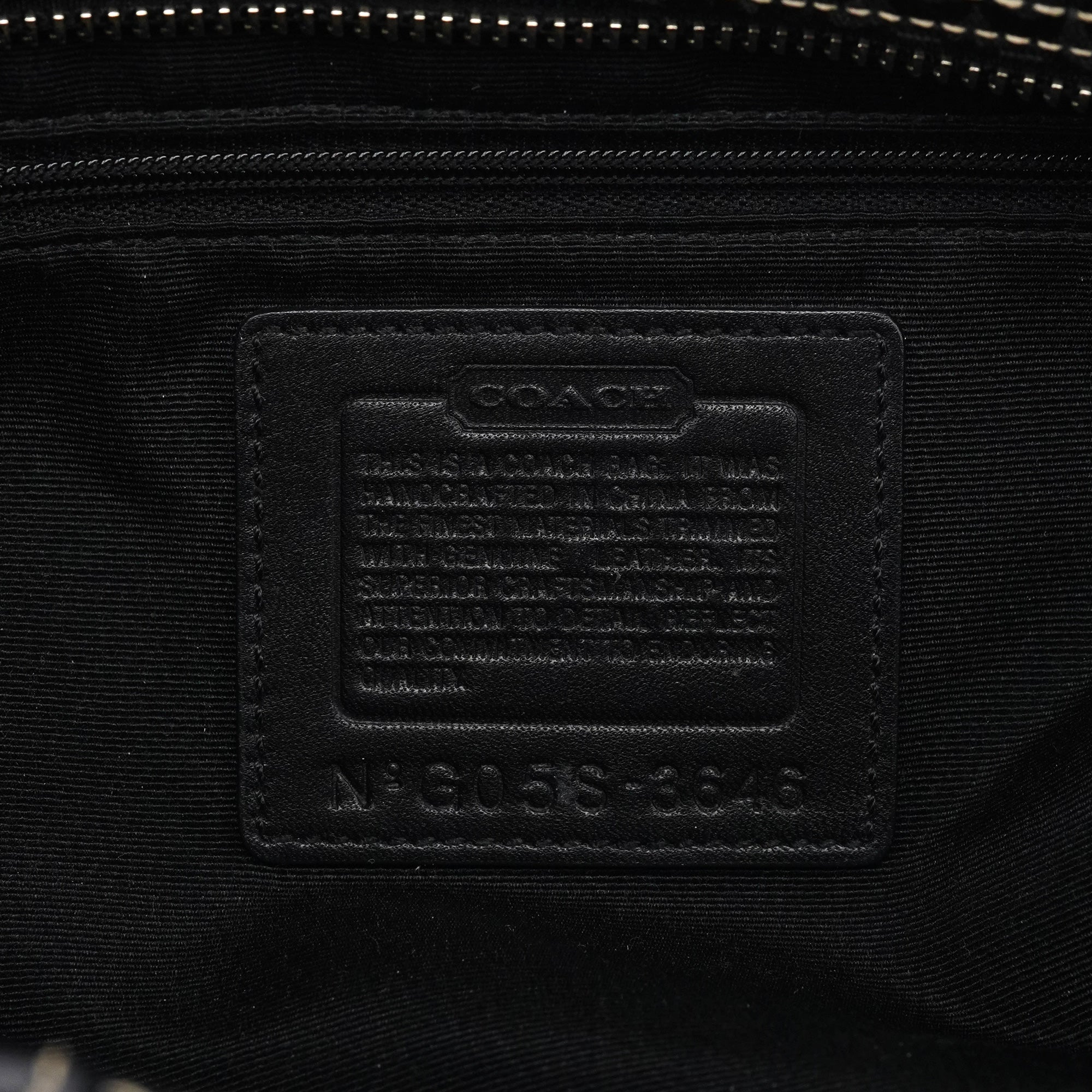 Coach 3646 Black Signature Soho Tote Bag