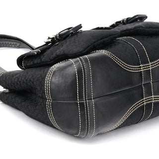 Coach 3646 Black Signature Soho Tote Bag