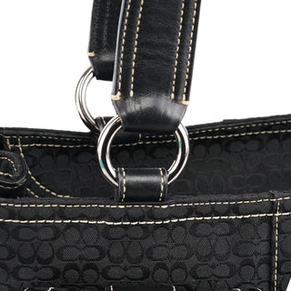 Coach 3646 Black Signature Soho Tote Bag