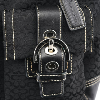 Coach 3646 Black Signature Soho Tote Bag