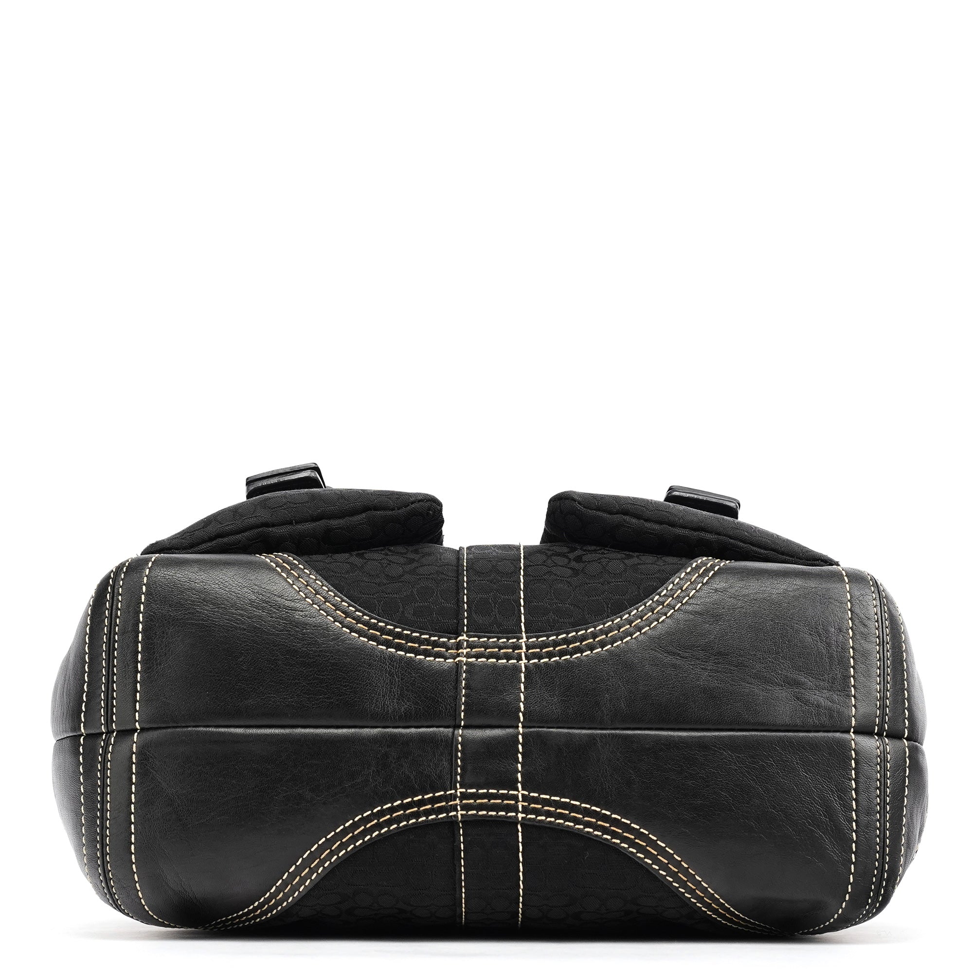 Coach 3646 Black Signature Soho Tote Bag