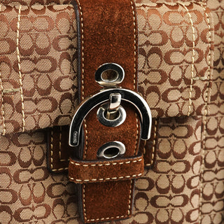 Coach 3646 Brown Signature Soho Tote Bag